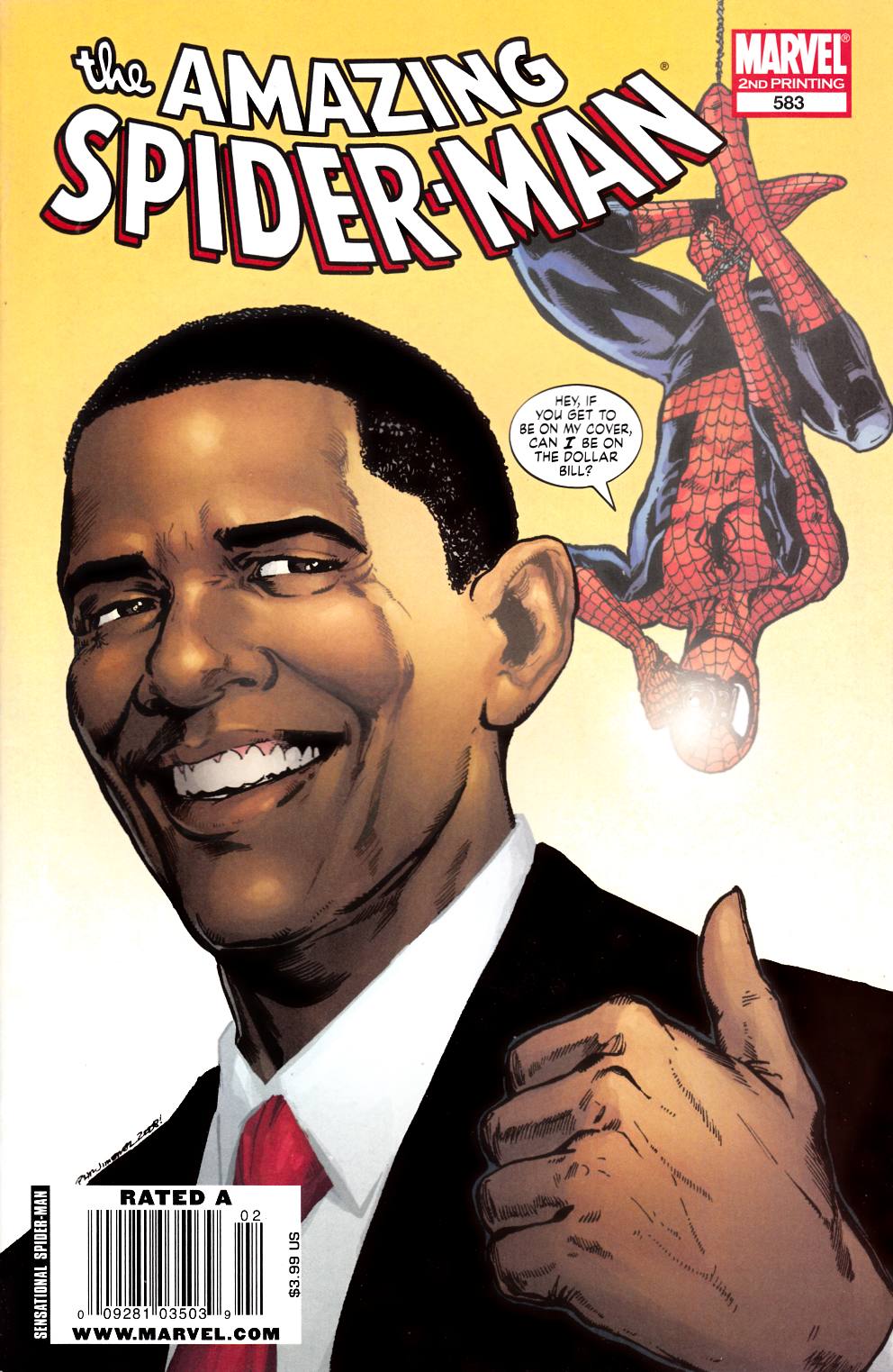 Amazing Spider-Man #583 Newsstand Edition Second Printing Very Fine (8.0) [Marvel Comic] LARGE
