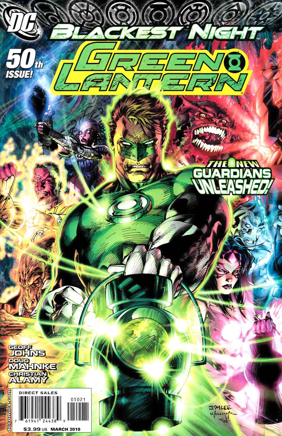 Green Lantern #50 Jim Lee Variant Cover Near Mint (9.4) [DC Comic]