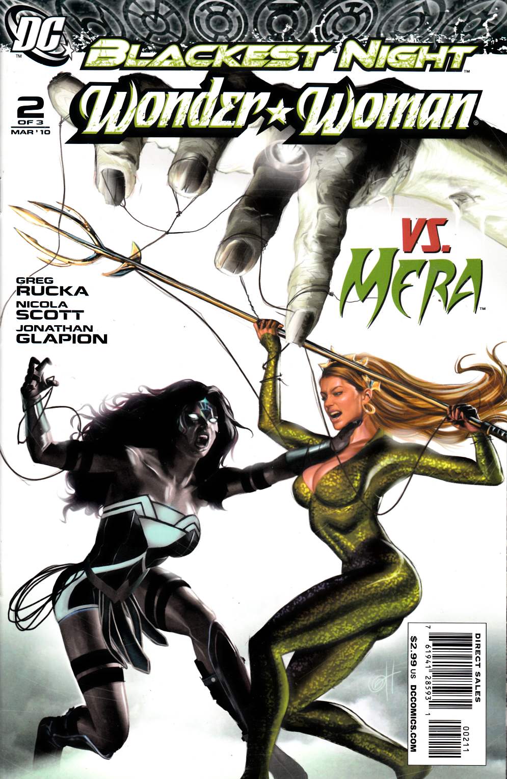 Blackest Night Wonder Woman #2 Near Mint (9.4) [DC Comic] LARGE