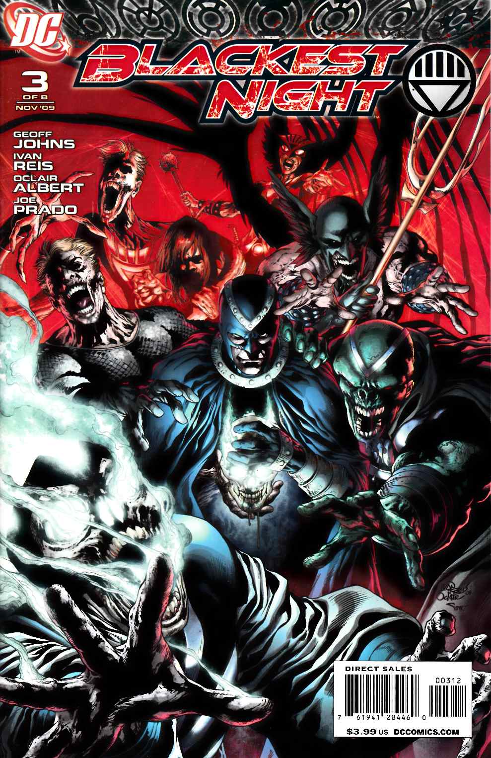 Blackest Night #3 Second Printing Near Mint (9.4) [DC Comic] LARGE