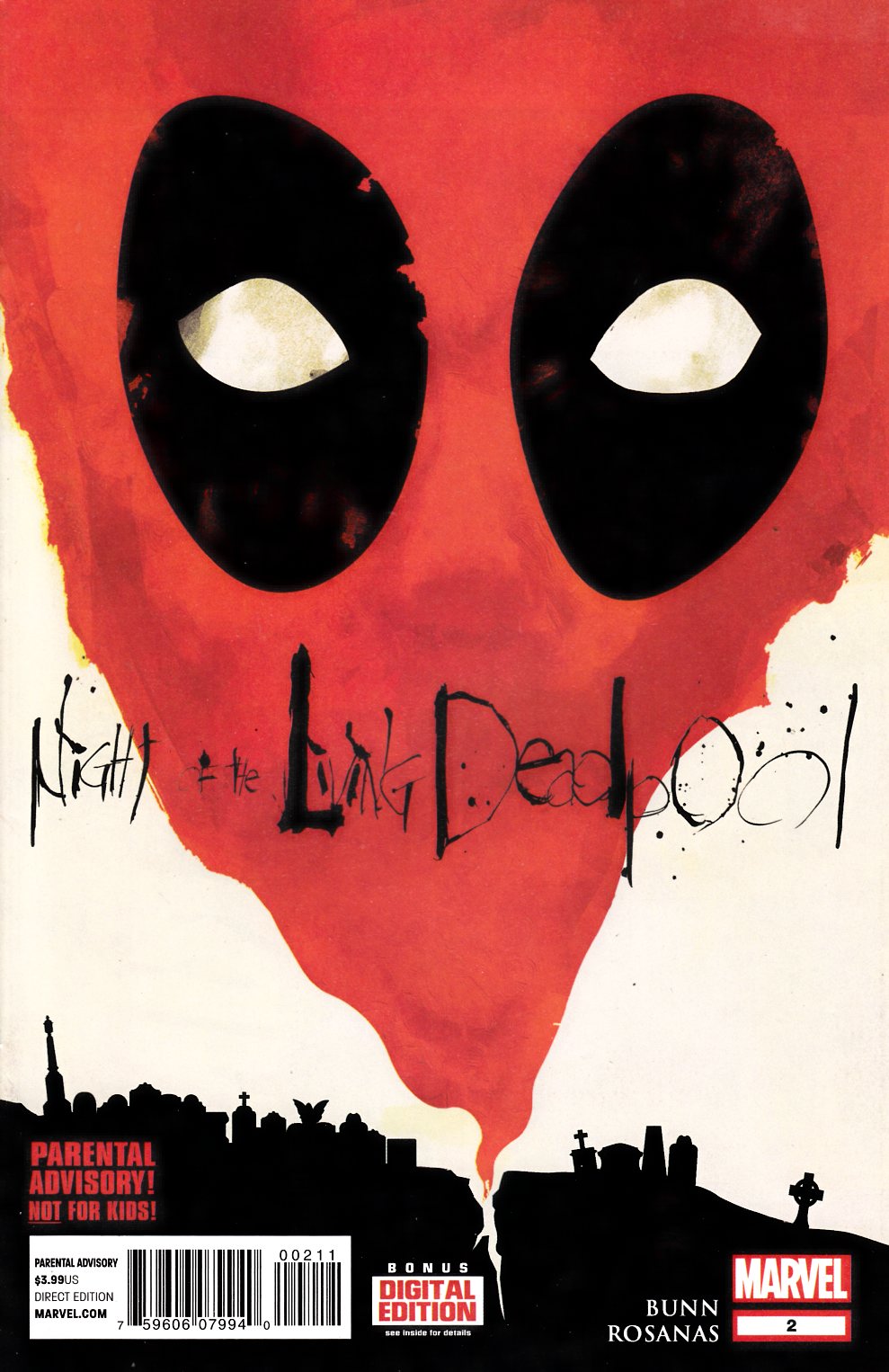 Night of Living Deadpool #2 Near Mint Minus (9.2) [Marvel Comic] THUMBNAIL