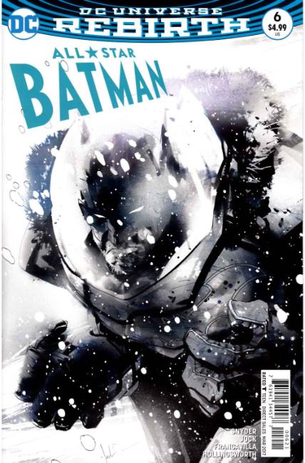 All Star Batman #6 Jock Variant Cover Near Mint (9.4) [DC Comic] LARGE