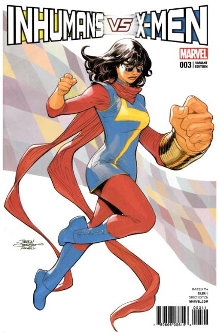 IVX Inhumans Vs X-Men #3 Dodson Inhumans Variant Cover [Marvel Comic] THUMBNAIL