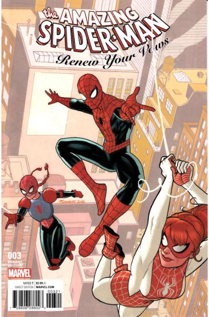 Amazing Spider-Man Renew Your Vows #3 Quinones Variant Cover Near Mint (9.4) [Marvel Comic] LARGE