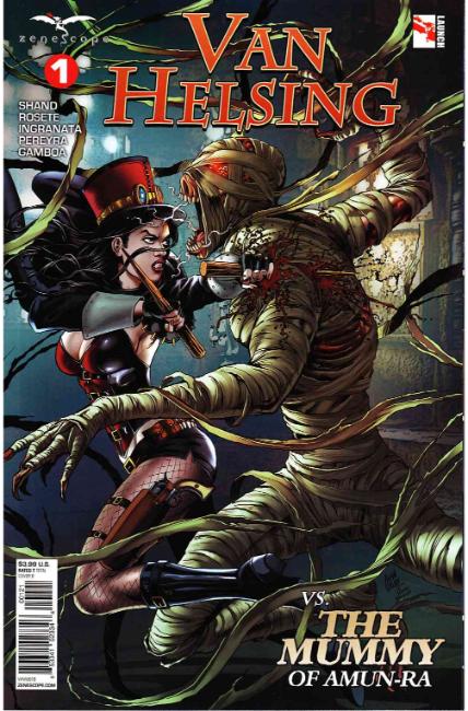 GFT Van Helsing vs The Mummy of Amun Ra #1 Cover B [Zenescope Comic] LARGE