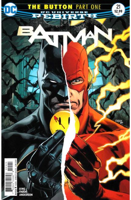 Batman #21 Non-Lenticular Cover Near Mint (9.4) [DC Comic] LARGE