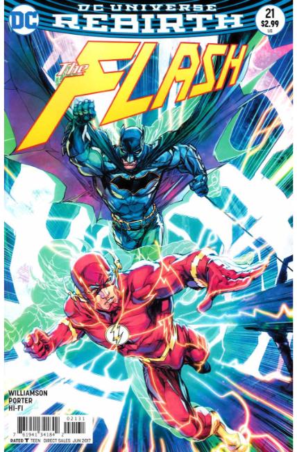 Flash #21 Porter Variant Cover Near Mint (9.4) [DC Comic] LARGE