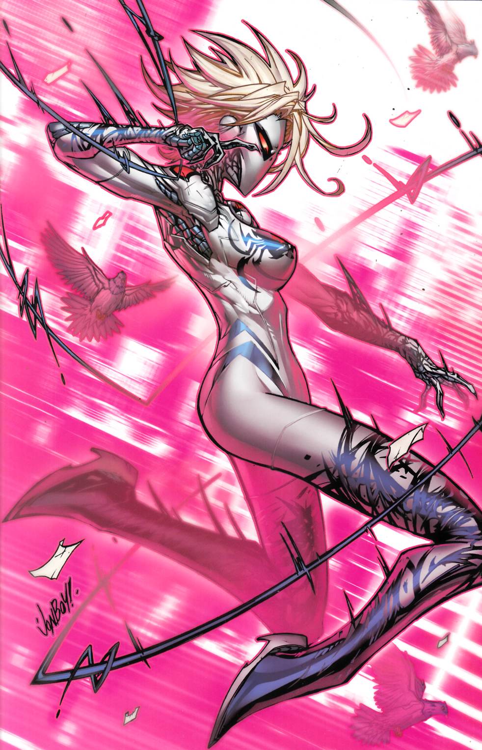 White Widow #2 Jonboy Variant Cover Near Mint (9.4) [Absolute Comic] THUMBNAIL