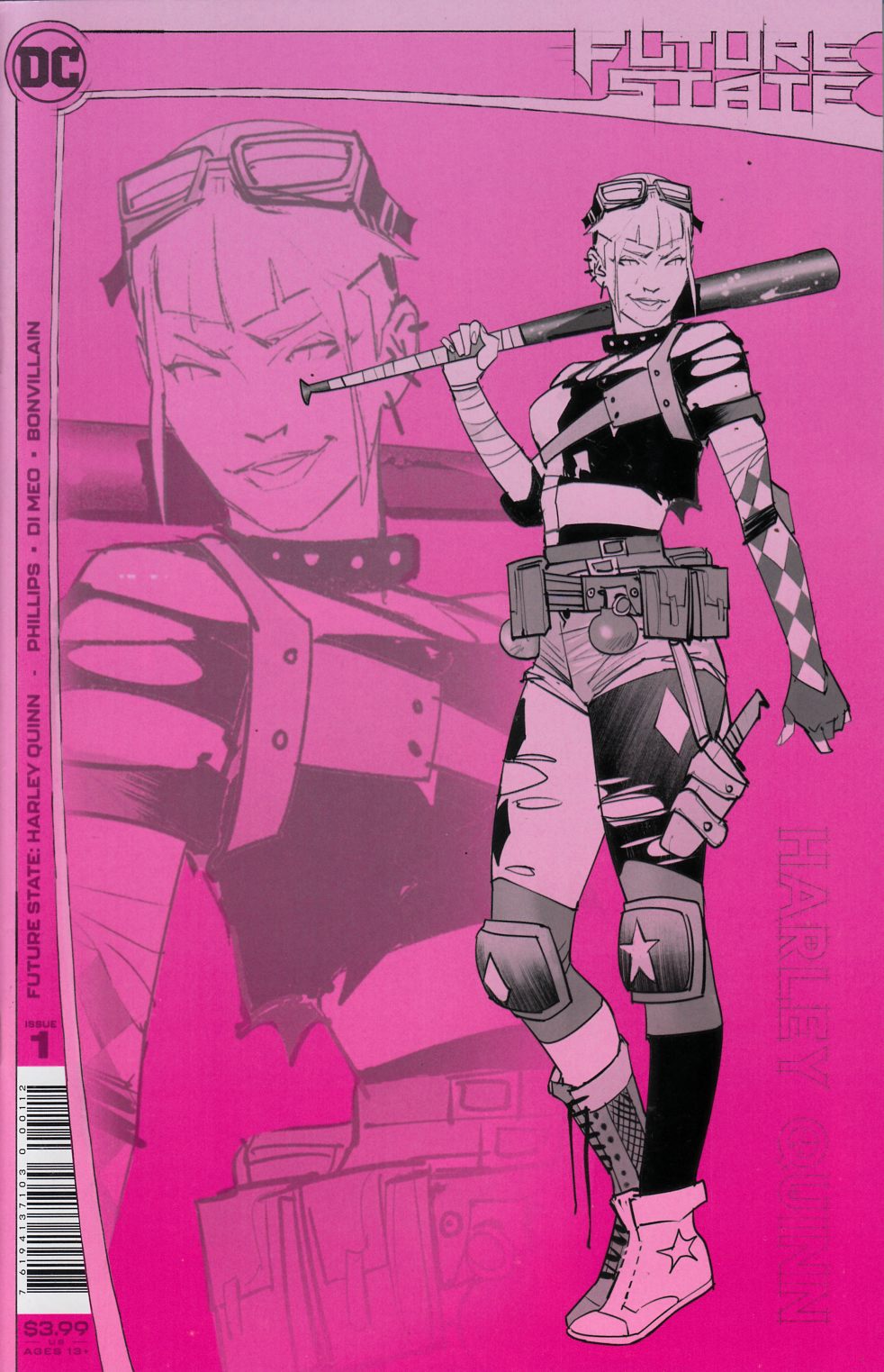 Future State Harley Quinn #1 Second Printing Near Mint Minus (9.2) [DC Comic] LARGE