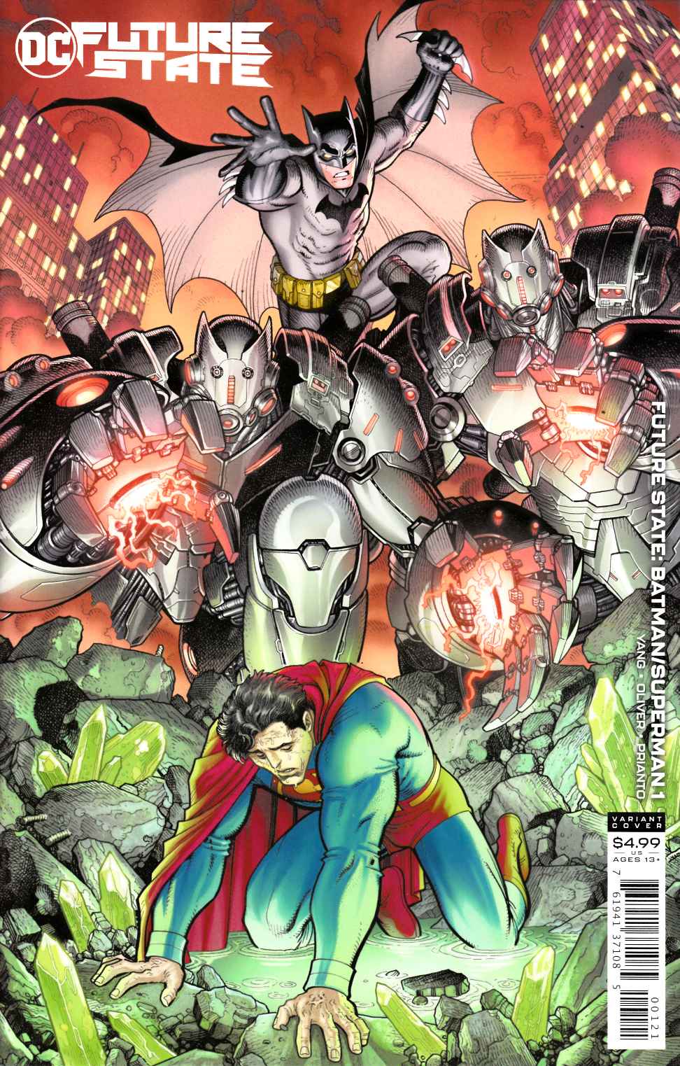 Future State Batman Superman #1 Adams Variant Cover Near Mint (9.4) [DC Comic] THUMBNAIL