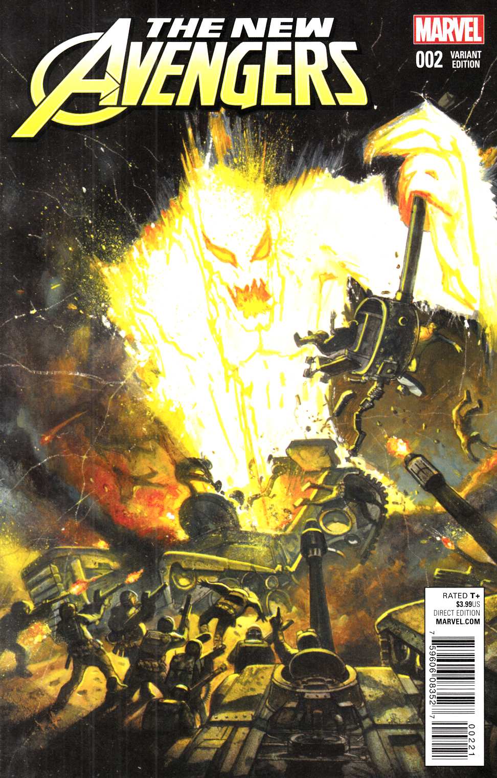New Avengers #2 Bisley Kirby Monster Variant Cover Near Mint (9.4) [Marvel Comic] LARGE