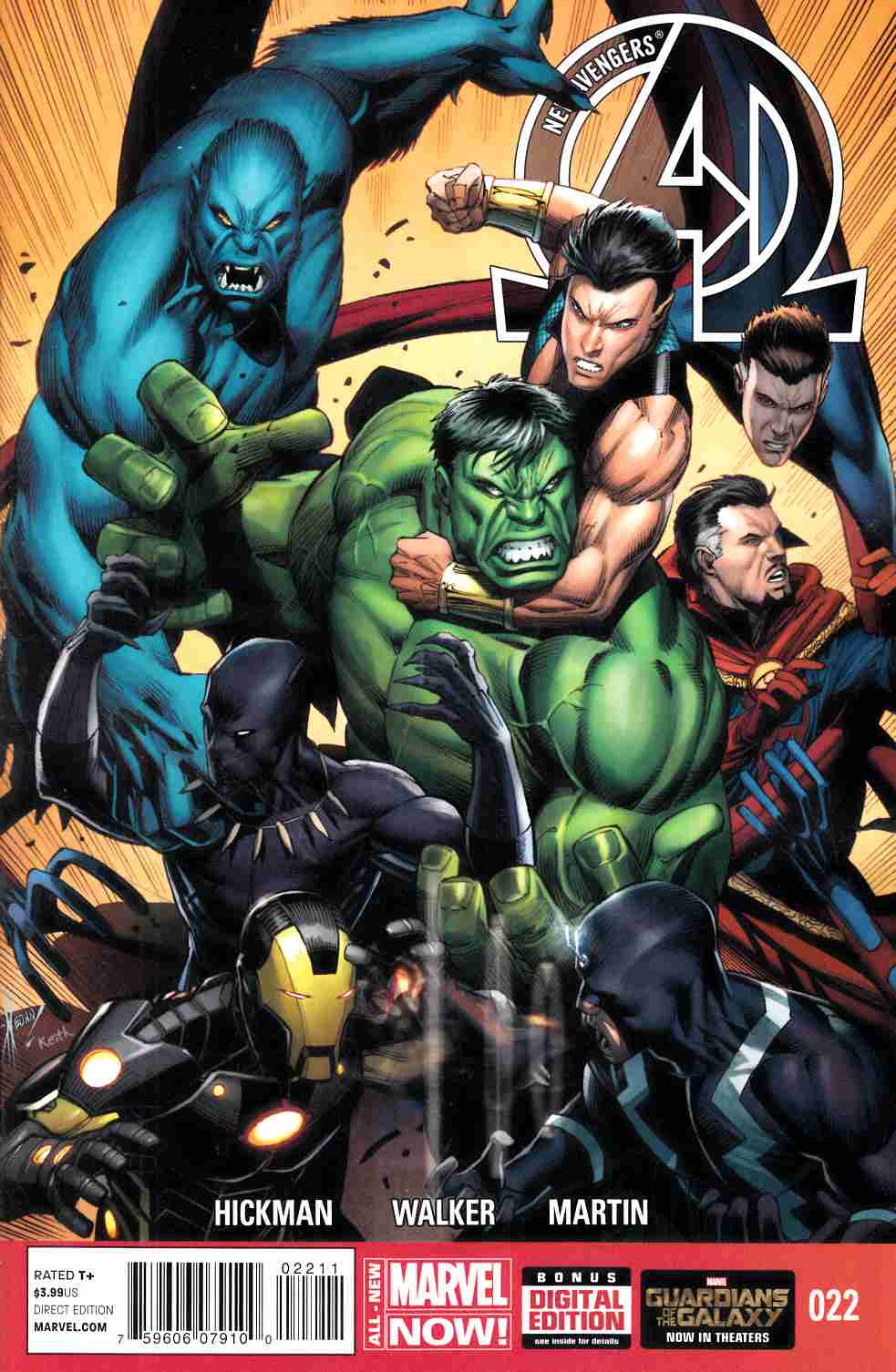 New Avengers #22 Near Mint (9.4) [Marvel Comic] LARGE