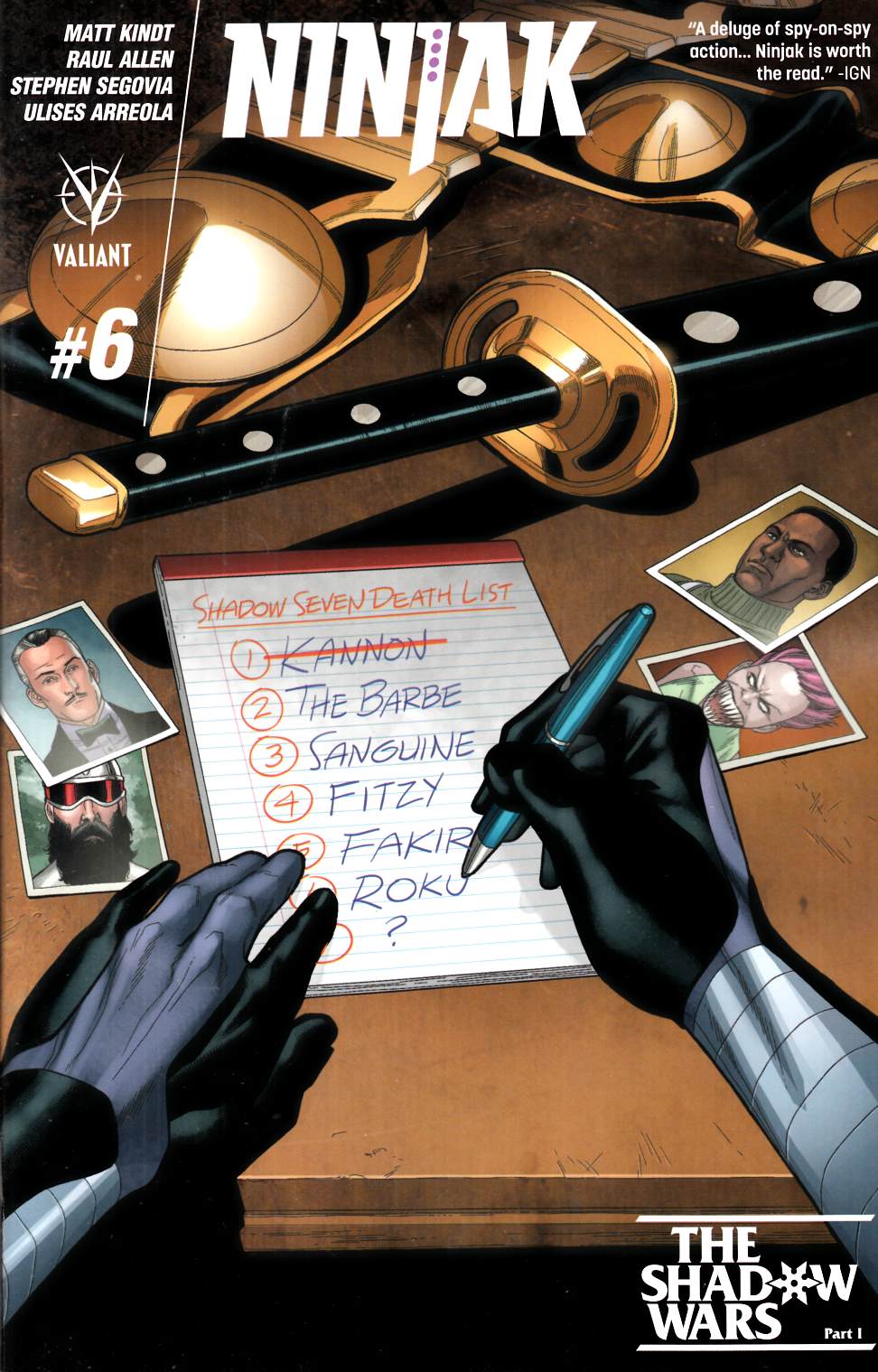 Ninjak #6 Cover E- Henry Variant Cover [Valiant Comic] LARGE