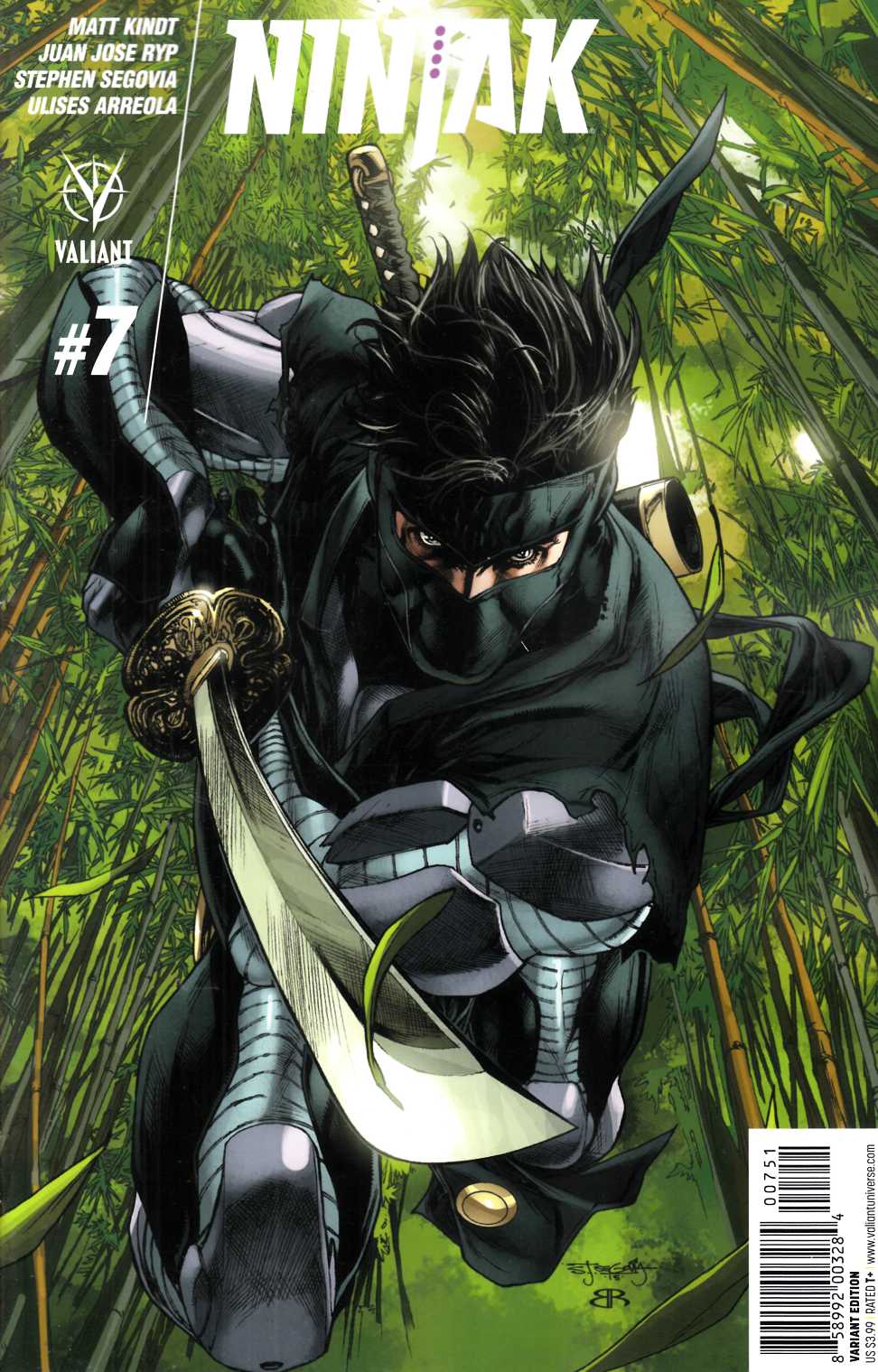 Ninjak #7 Cover E- Segovia Incentive [Valiant Comic] LARGE