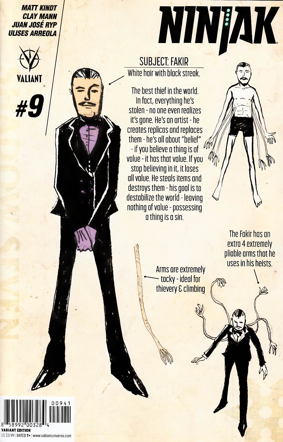 Ninjak #9 Cover D- Kindt Incentive [Valiant Comic] THUMBNAIL