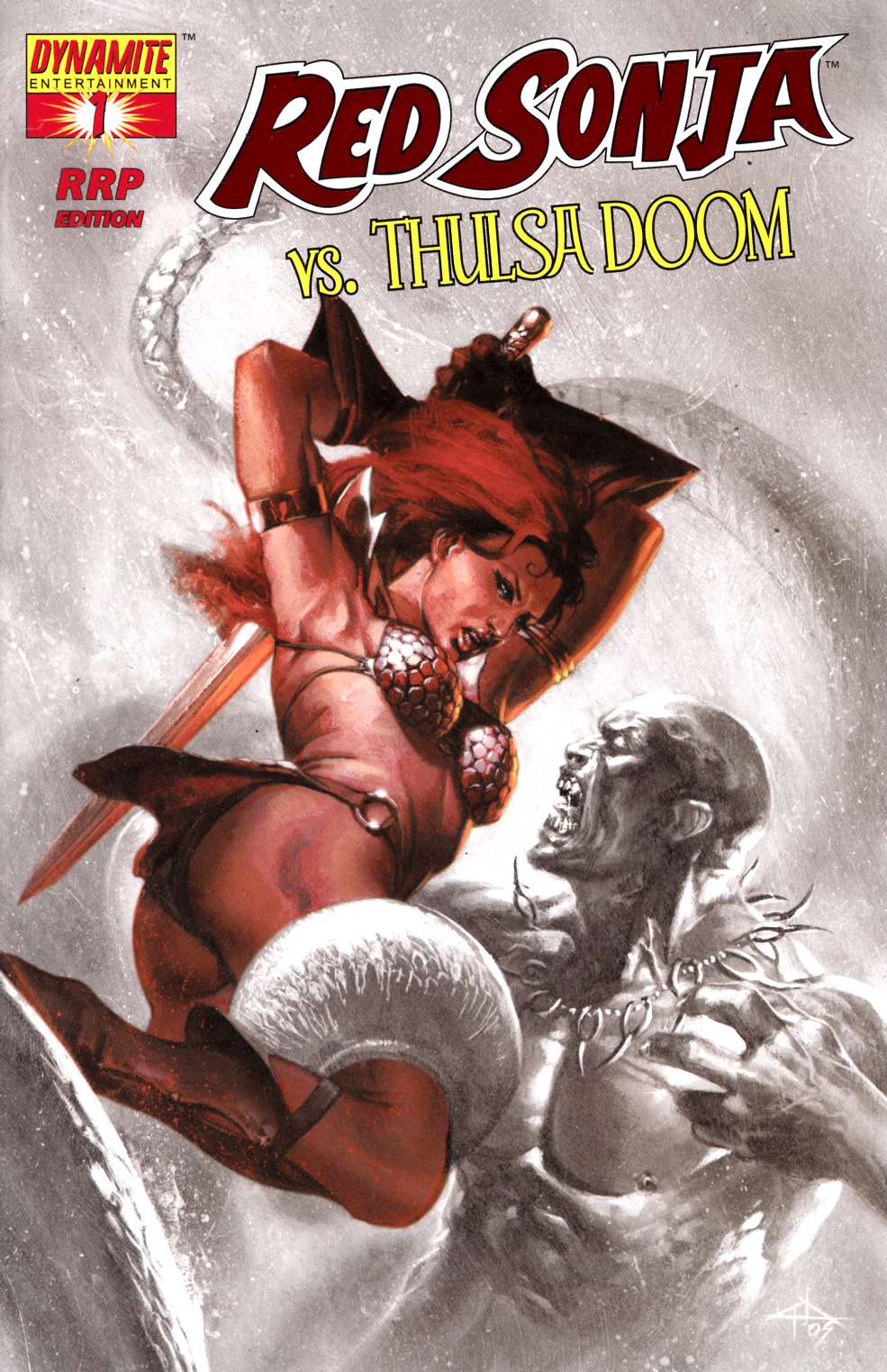 Red Sonja vs Thulsa Doom #1 Dell'Otto RRP Variant Cover Near Mint (9.4) [Dynamite Comic] LARGE
