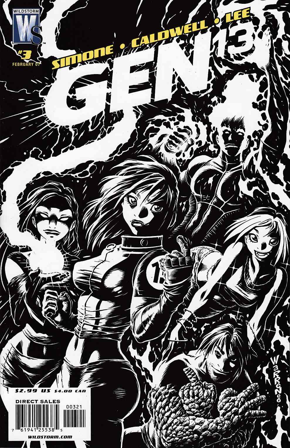Gen 13 #3 Warren Variant Cover Near Mint (9.4) [DC Comic] THUMBNAIL