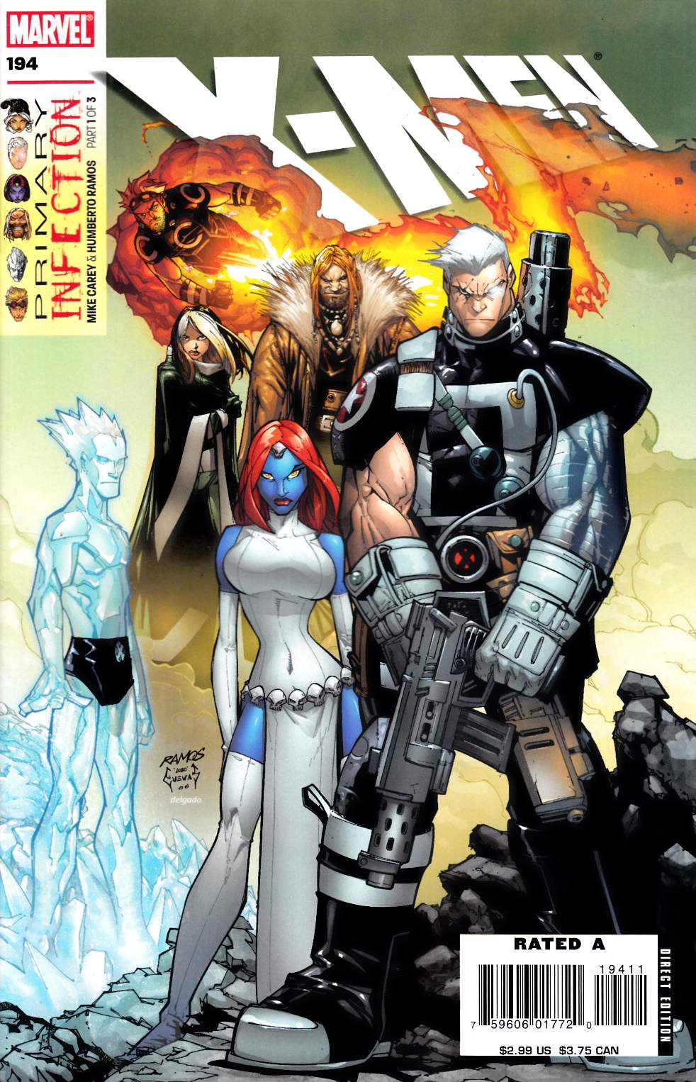 X-Men #194 Very Fine (8.0) [Marvel Comic] THUMBNAIL
