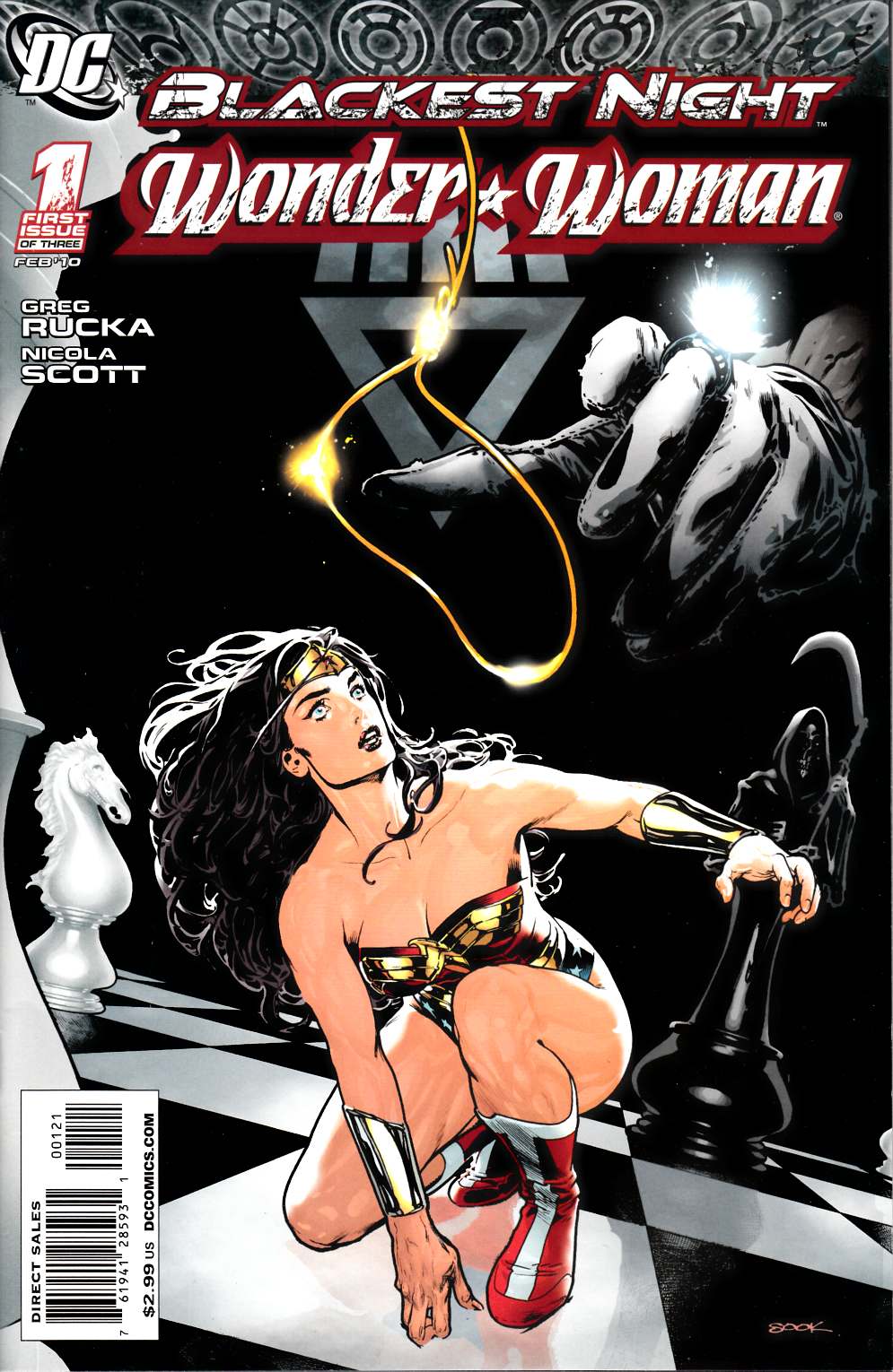 Blackest Night Wonder Woman #1 Sook Variant Cover Very Fine (8.0) [DC Comic] LARGE