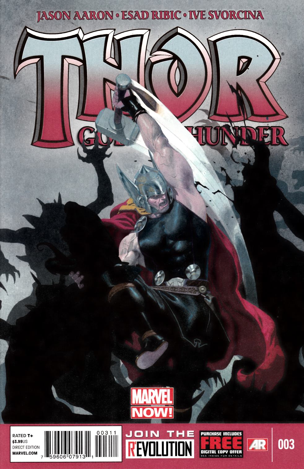 Thor God of Thunder #3 Near Mint Minus (9.2) [Marvel Comic] LARGE