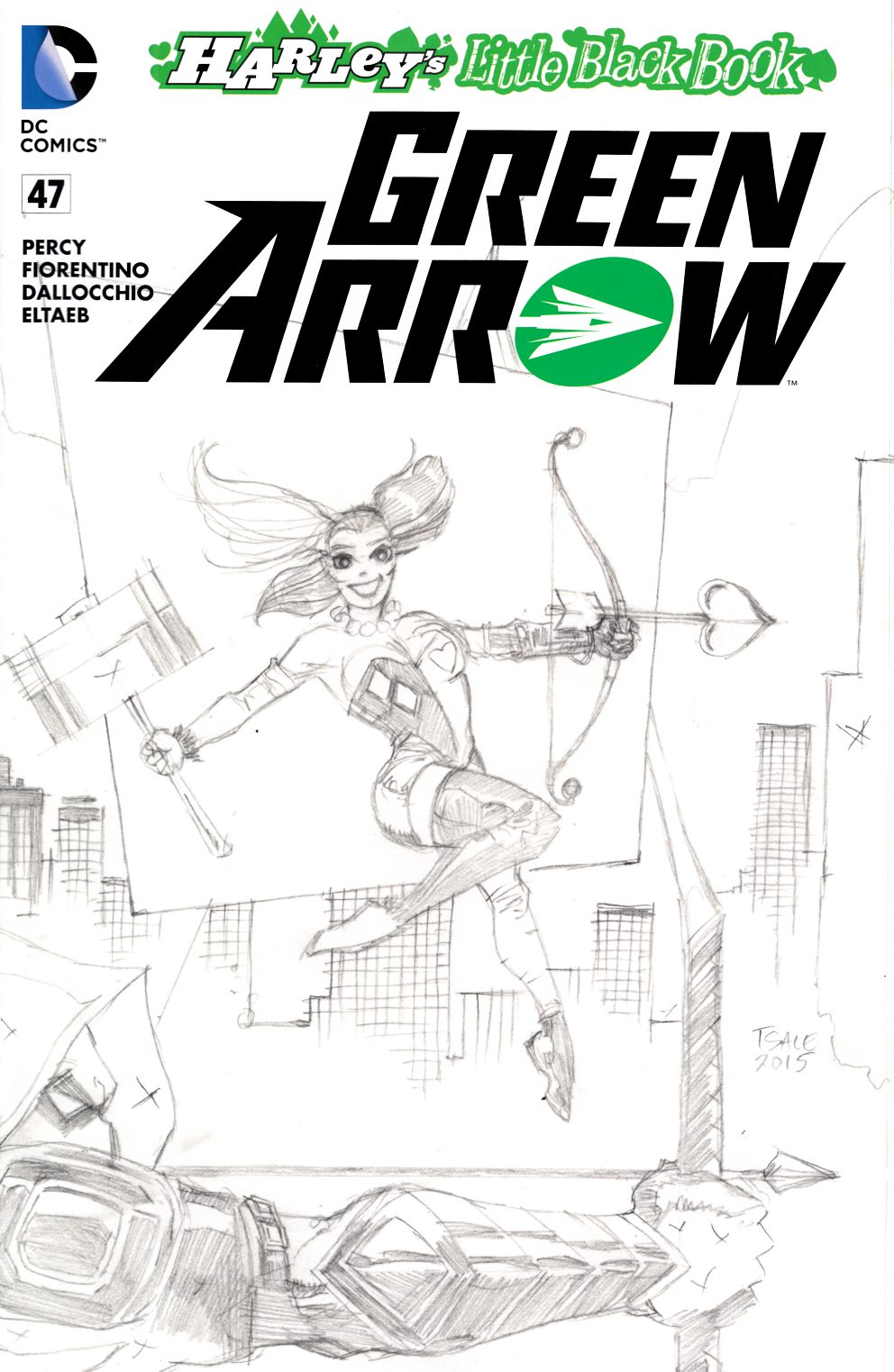 Green Arrow #47 Sale Sketch Variant Cover [DC Comic] LARGE