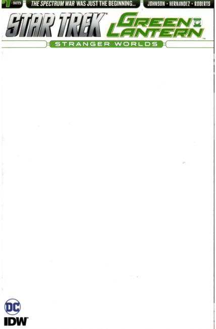 Star Trek Green Lantern Vol 2 #1 Blank Sketch Cover [IDW Comic] THUMBNAIL