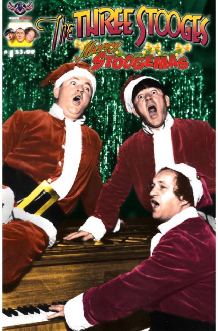 Three Stooges Merry Stoogemas (One Shot) Photo Cover [American Myth Comic] LARGE