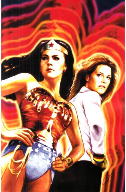 Wonder Woman Bionic Woman 77 #1 Cover E -Staggs Variant [Dynamite Comic] LARGE