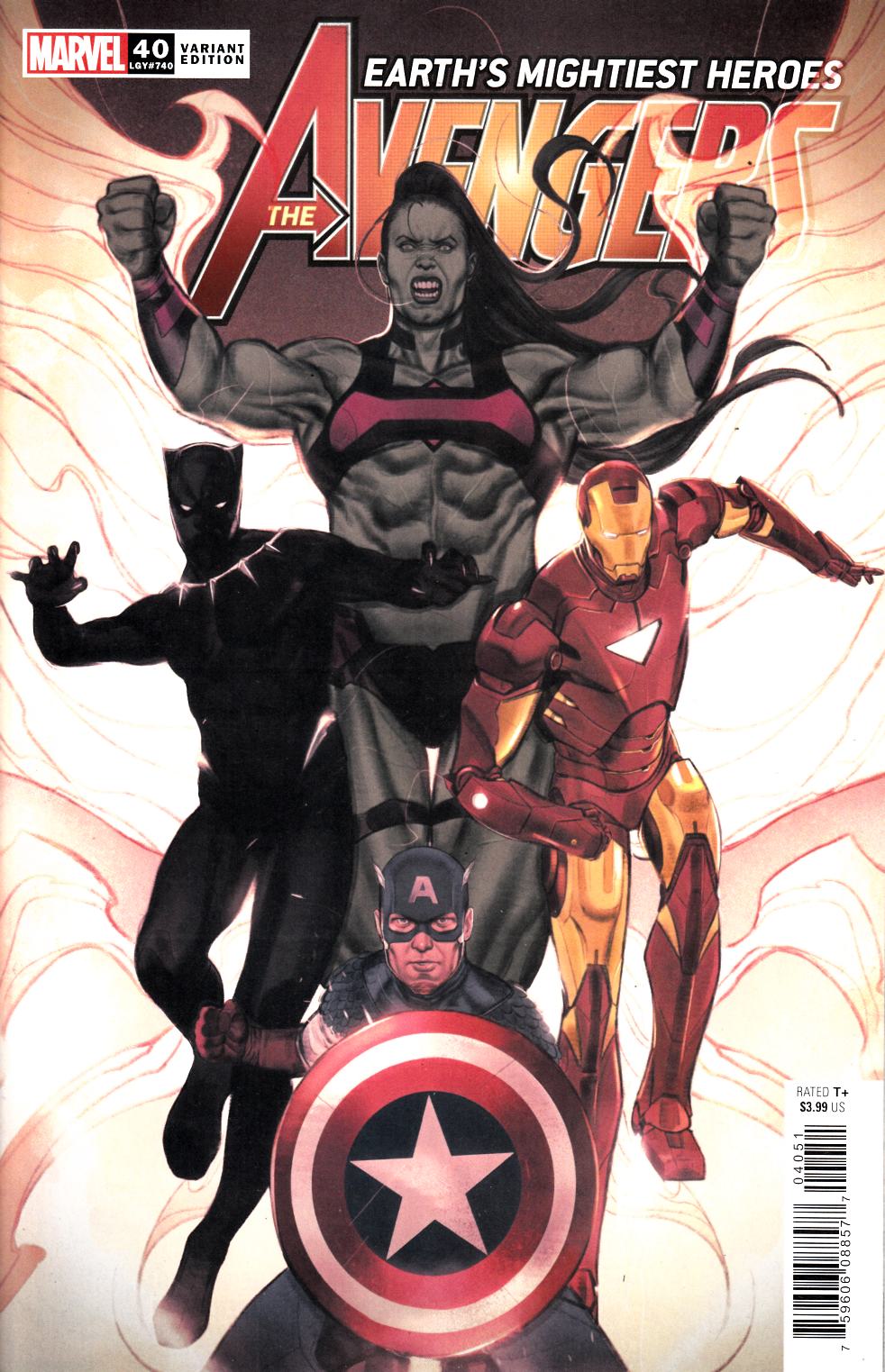 Avengers #40 Swaby Variant Cover Near Mint (9.4) [Marvel Comic] LARGE