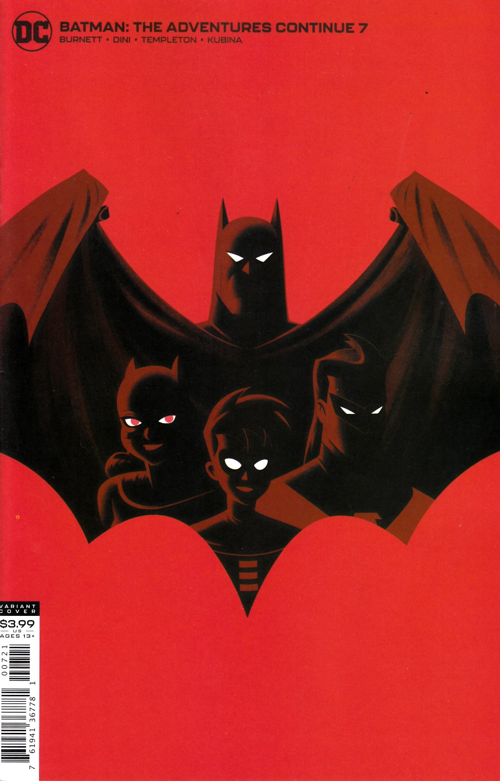 Batman the Adventures Continue #7 Erickson Variant Cover Very Fine (8.0) [DC Comic] THUMBNAIL