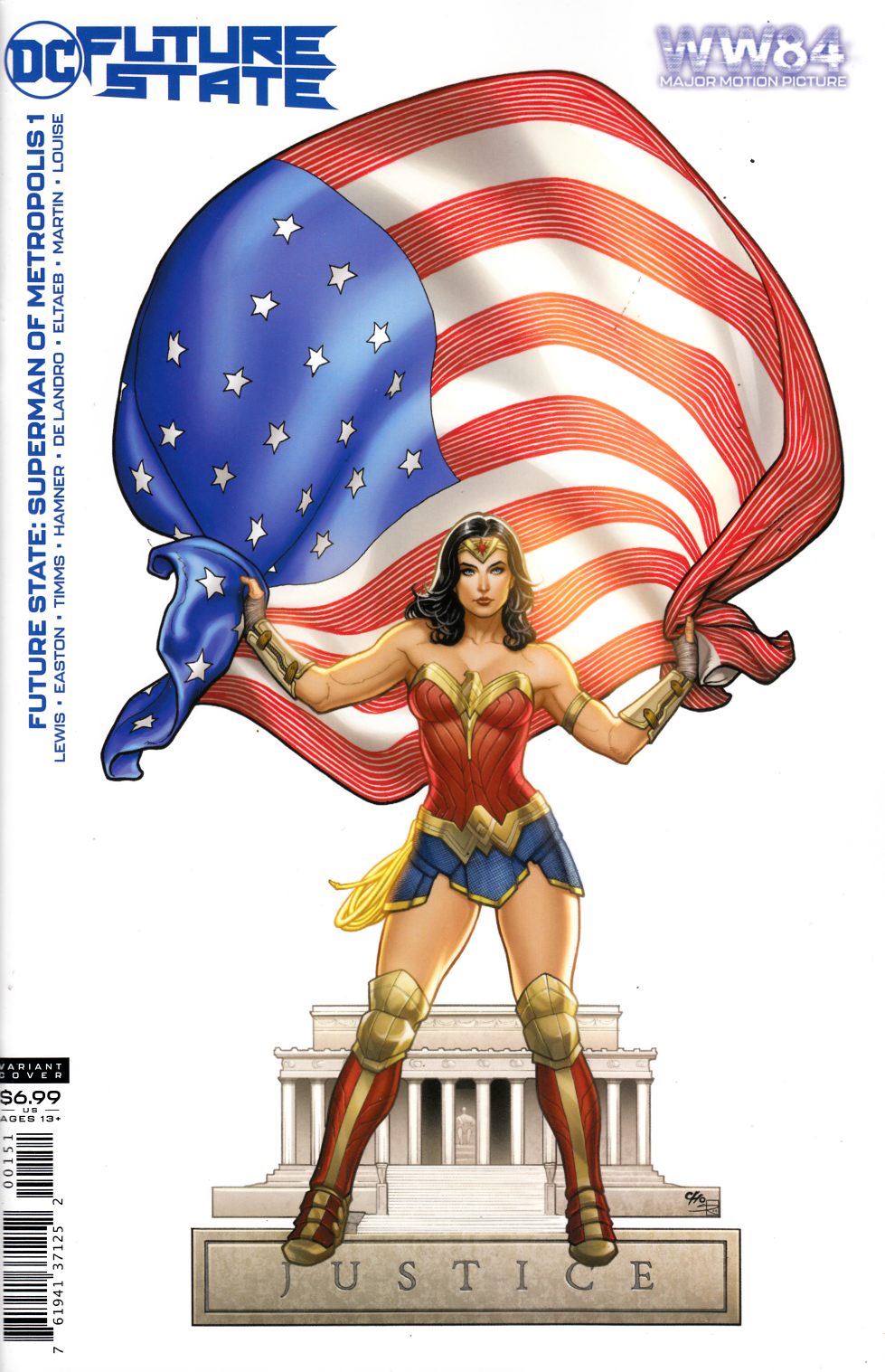 Future State Superman of Metropolis #1 Cho Wonder Woman '84 Variant Cover Near Mint (9.4) [DC Comic] LARGE