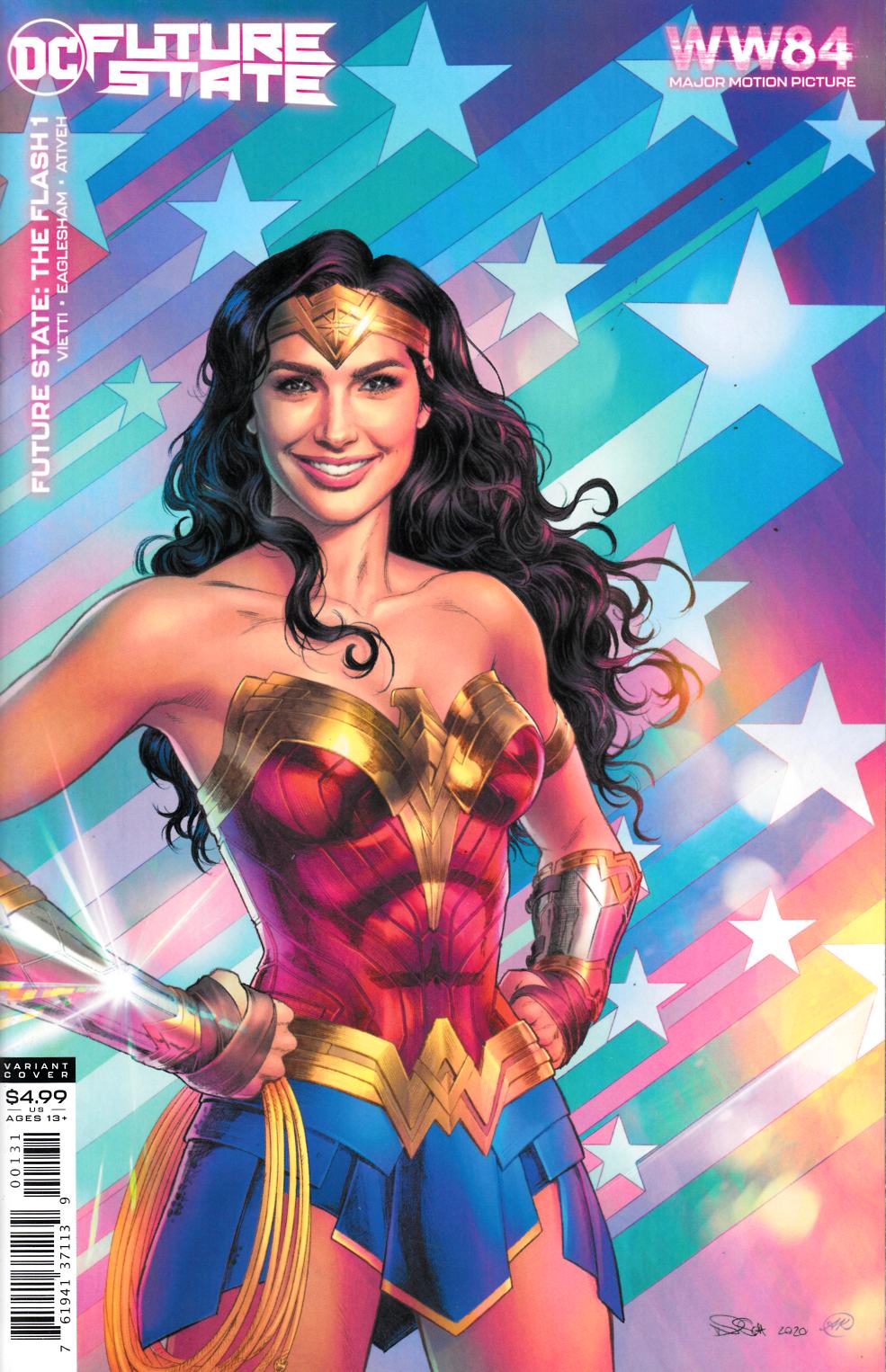 Future State Flash #1 Wonder Woman '84 Variant Cover Near Mint (9.4) [DC Comic] LARGE