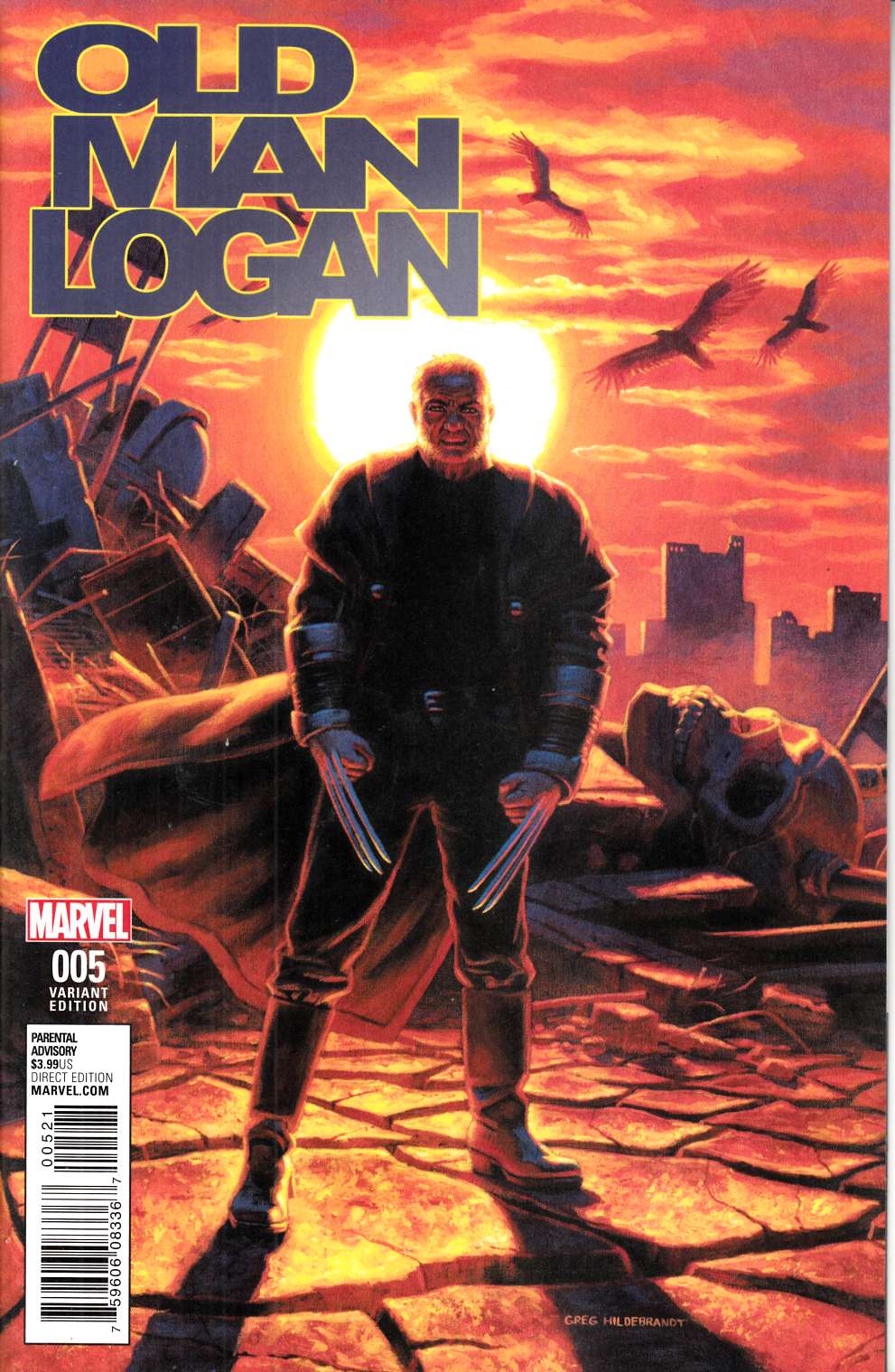 Old Man Logan #5 Hildebrandt Classic Variant Cover [Marvel Comic] THUMBNAIL
