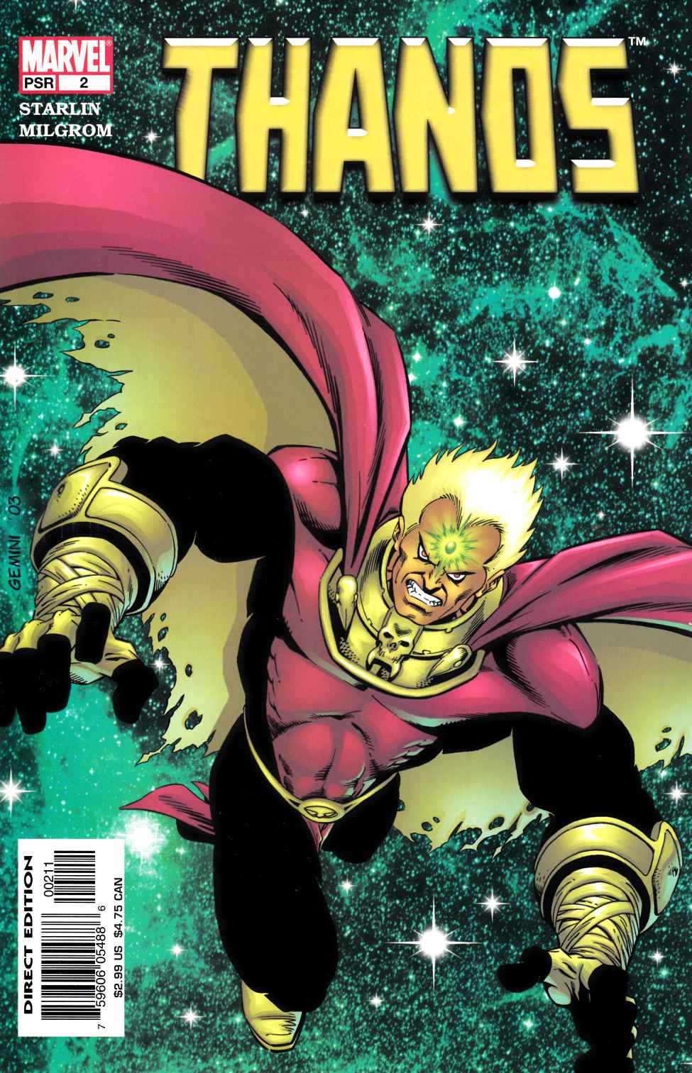 Thanos #2 Near Mint (9.4) [Marvel Comic] THUMBNAIL