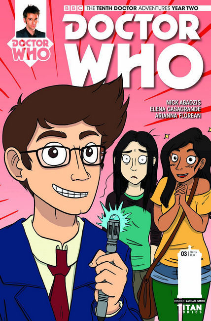 Doctor Who 10th Doctor Year 2 #3 Rachael Smith Variant Cover [Titan Comic] LARGE