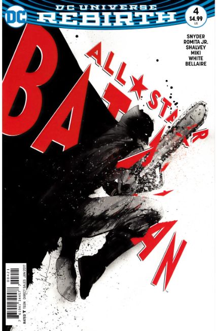 All Star Batman #4 Jock Variant Cover Near Mint (9.4) [DC Comic] LARGE