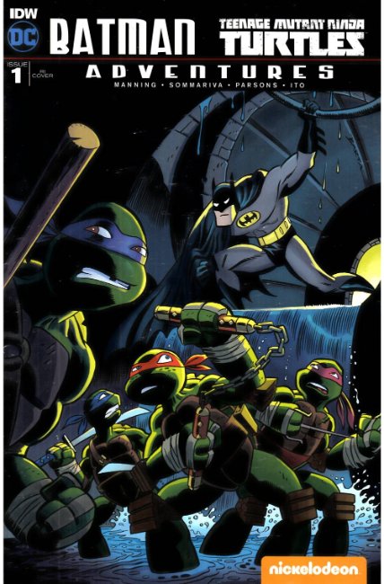 Batman TMNT Adventures #1 Cover RIA [IDW Comic] LARGE