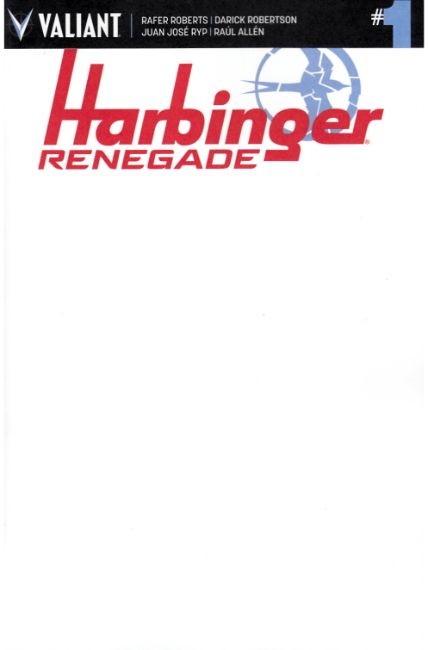 Harbinger Renegade #1 Cover F- Blank [Valiant Comic] THUMBNAIL