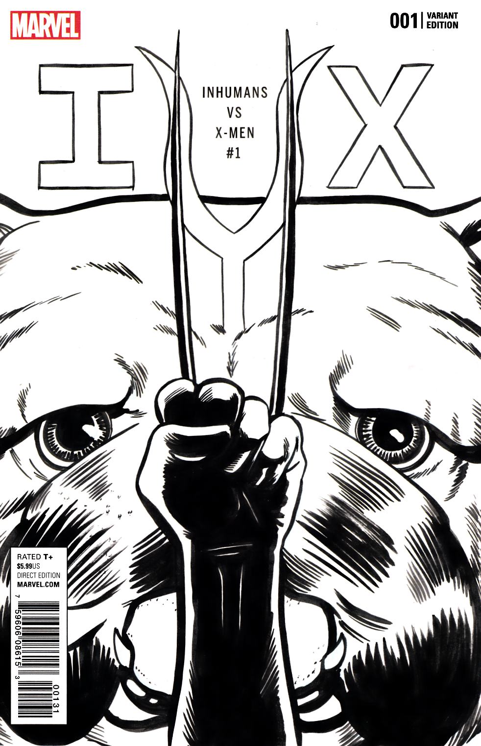 IVX Inhumans vs X-Men #1 Retailer Party Sketch Variant Cover [Marvel Comic] THUMBNAIL