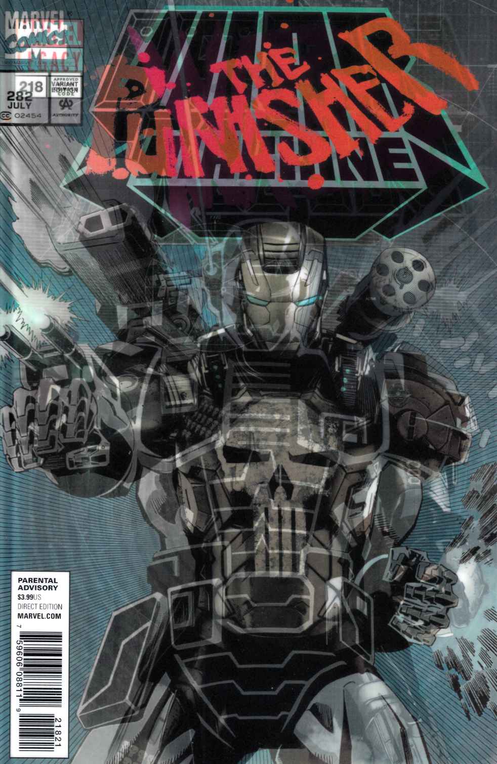 Punisher #218 Bradstreet Lenticular Variant Cover Near Mint (9.4) [Marvel Comic] THUMBNAIL