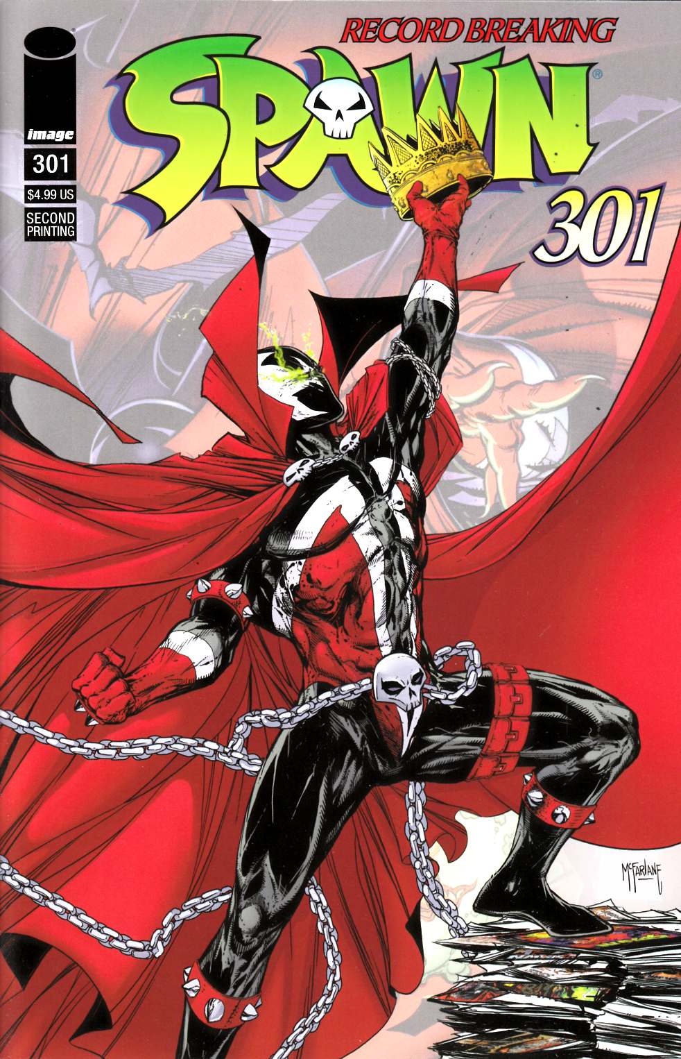 Spawn #301 Second Printing Near Mint (9.4) [Image Comic] THUMBNAIL