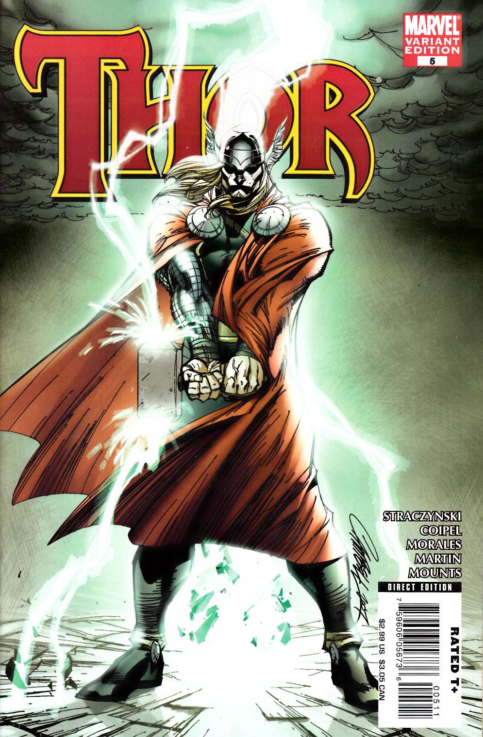 Thor #5 Cover B Near Mint (9.4) [Marvel Comic]