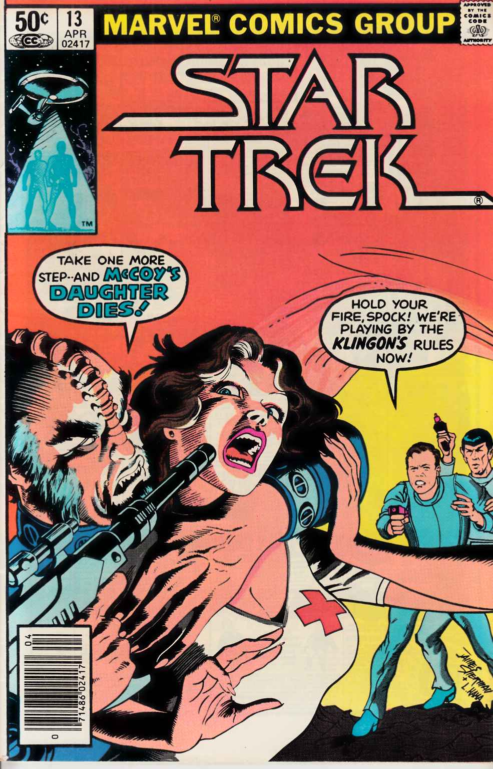 Star Trek #13 Newsstand Edition Very Fine Minus (7.5) [Marvel Comic] THUMBNAIL
