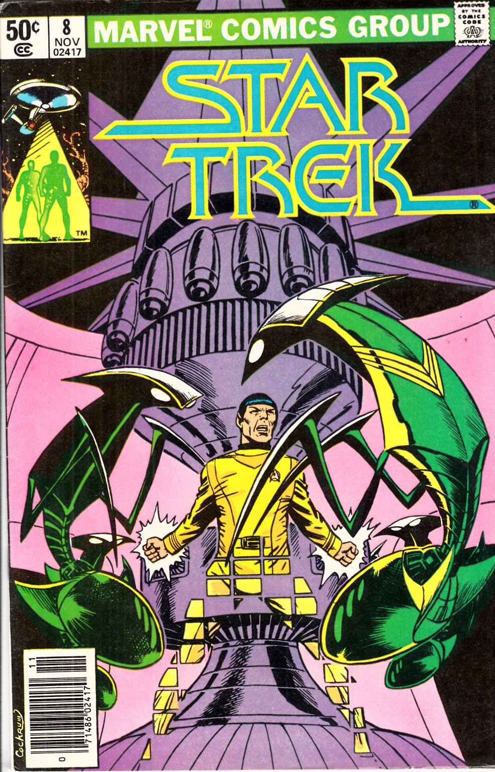 Star Trek #8 Newsstand Edition Very Good/Fine (5.0) [Marvel Comic] THUMBNAIL