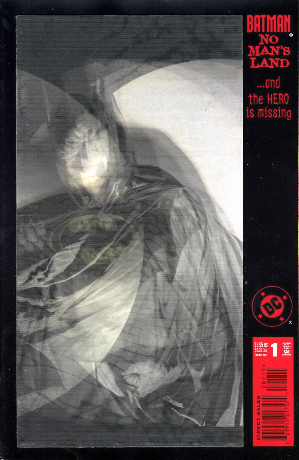 Batman No Mans Land #1 Lenticular Cover Very Fine (8.0) [DC Comic] THUMBNAIL