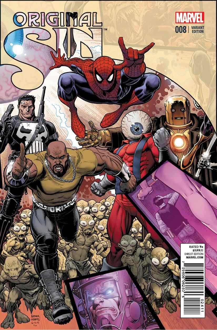 Original Sin #8 Adams Interlocking Battle Cover [Marvel Comic] THUMBNAIL