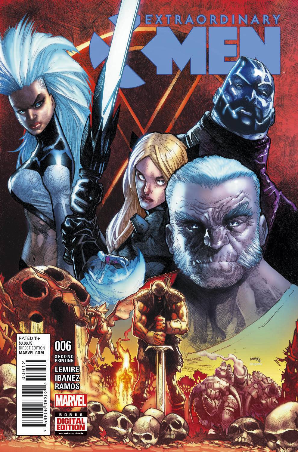 Extraordinary X-Men #6 Second Printing [Marvel Comic] LARGE