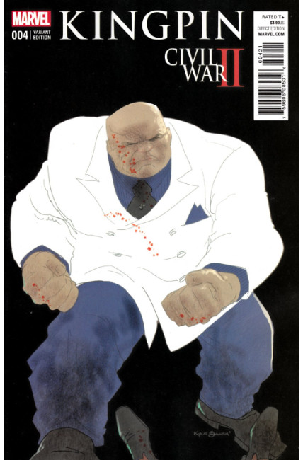 Civil War II Kingpin #4 Baker Variant Cover Near Mint (9.4) [Marvel Comic] LARGE