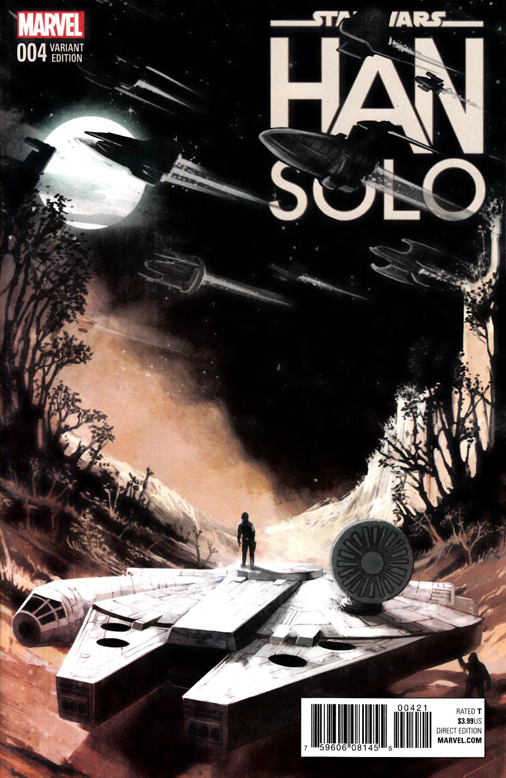 Star Wars Han Solo #4 Millennium Falcon Variant Cover [Marvel Comic] THUMBNAIL