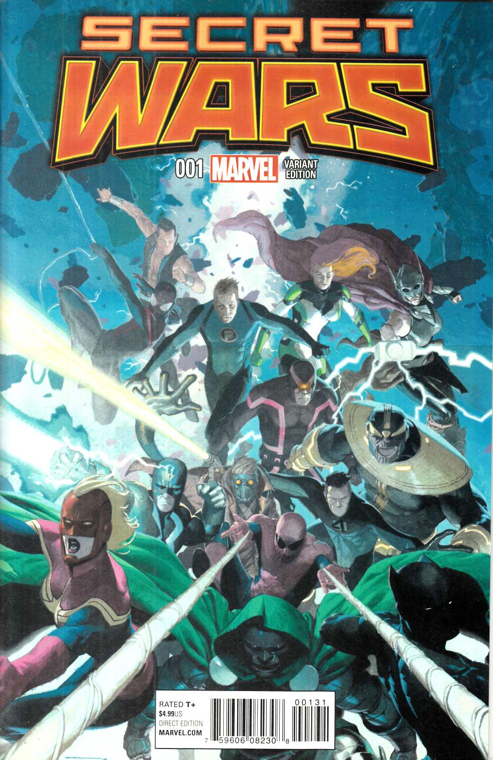 Secret Wars #1 Ribic Variant Cover Near Mint (9.4) [Marvel Comic] THUMBNAIL